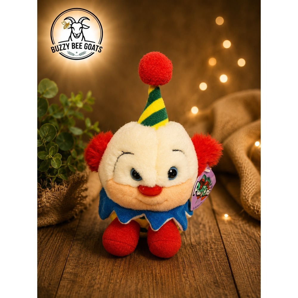 SWIBCO PUFFKINS GIGGLES THE CLOWN BEANBAG PLUSH TOY VINTAGE 1997 TAG